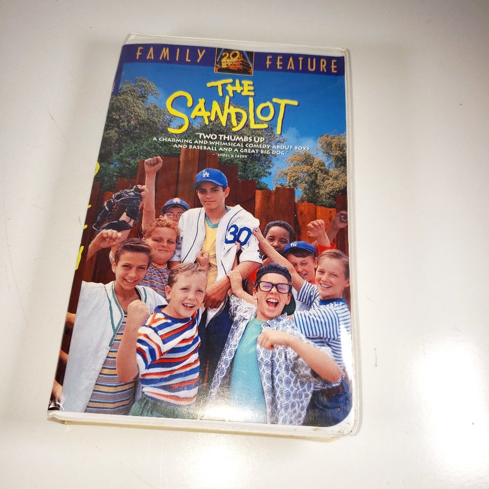 The Sand Lot VHS Tape Clam Shell Cover with a few cracks Classic Movie